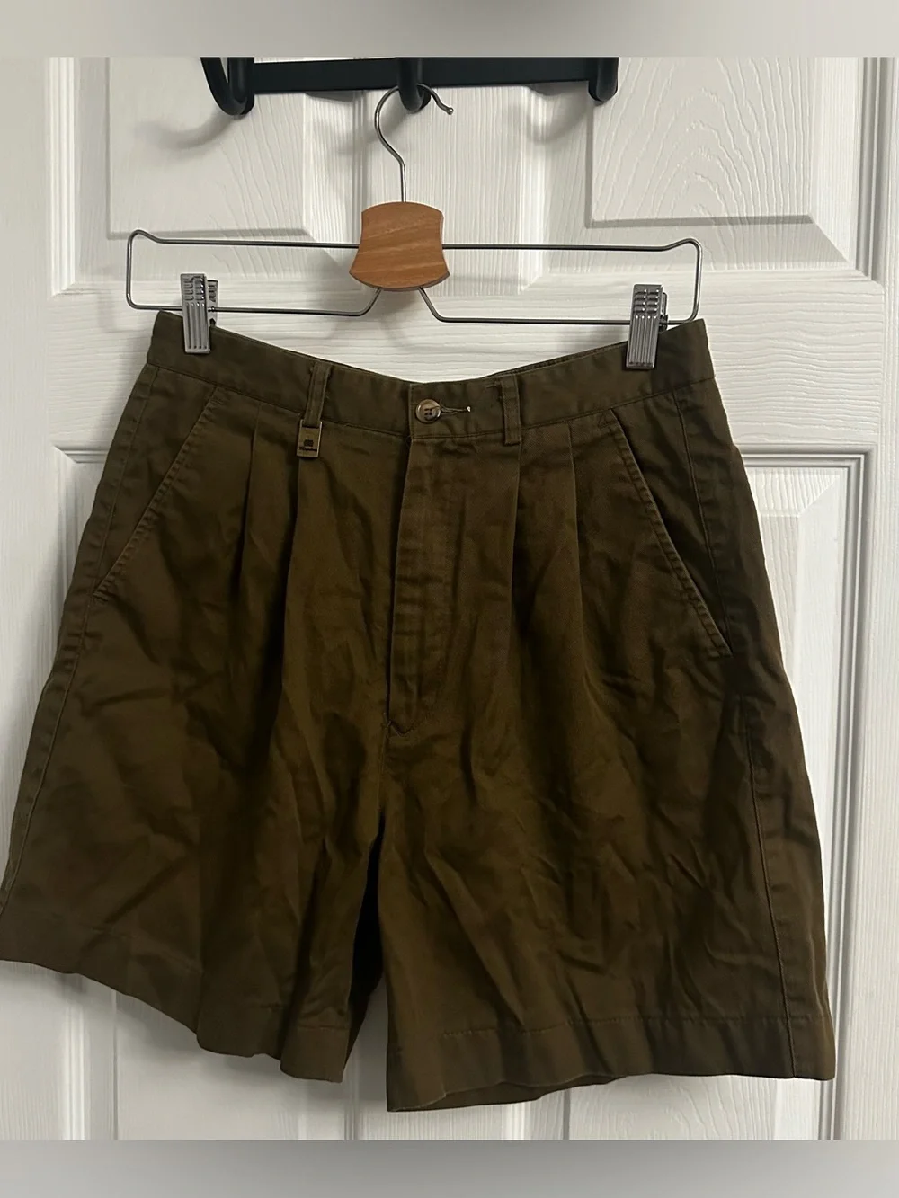 Women’s Olive Green Cargo Shorts - Picture 1 of 10